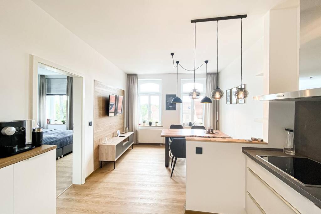 Luxus-Apartment In Leipzig Mit Privat-Parkplatz 外观 照片