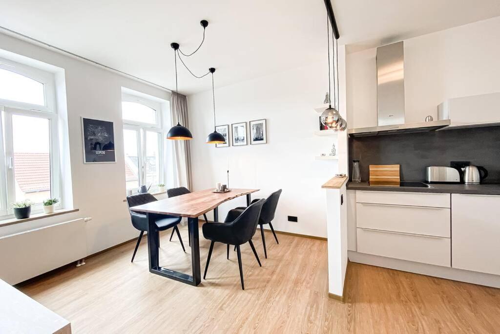 Luxus-Apartment In Leipzig Mit Privat-Parkplatz 外观 照片