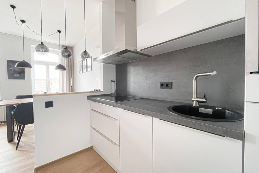 Luxus-Apartment In Leipzig Mit Privat-Parkplatz 外观 照片